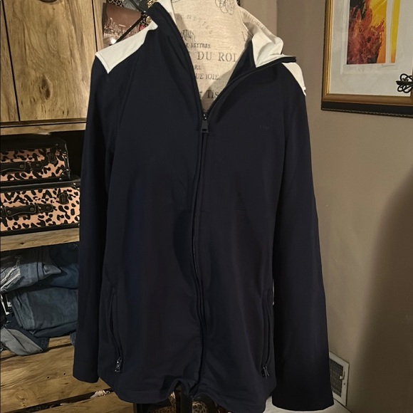 Lauren Ralph Lauren Navy Blue and White Jacket- 2X - Picture 1 of 5